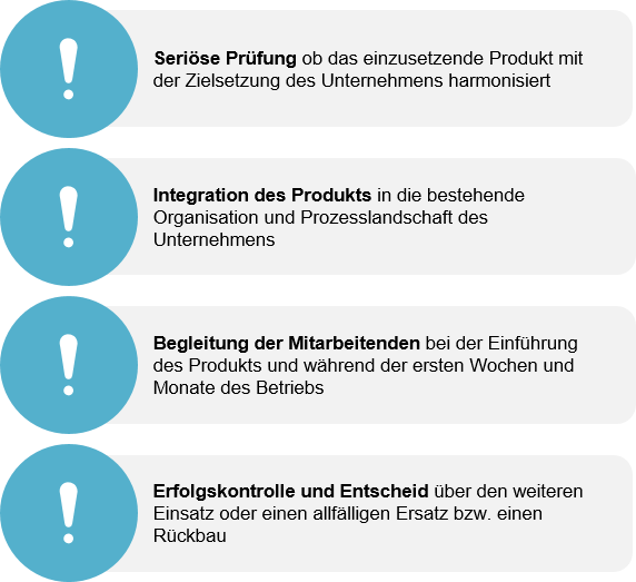 Fehlende Faktoren bei tiefer Strategiematurität.